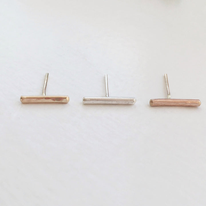 Small Bar Stud Earrings