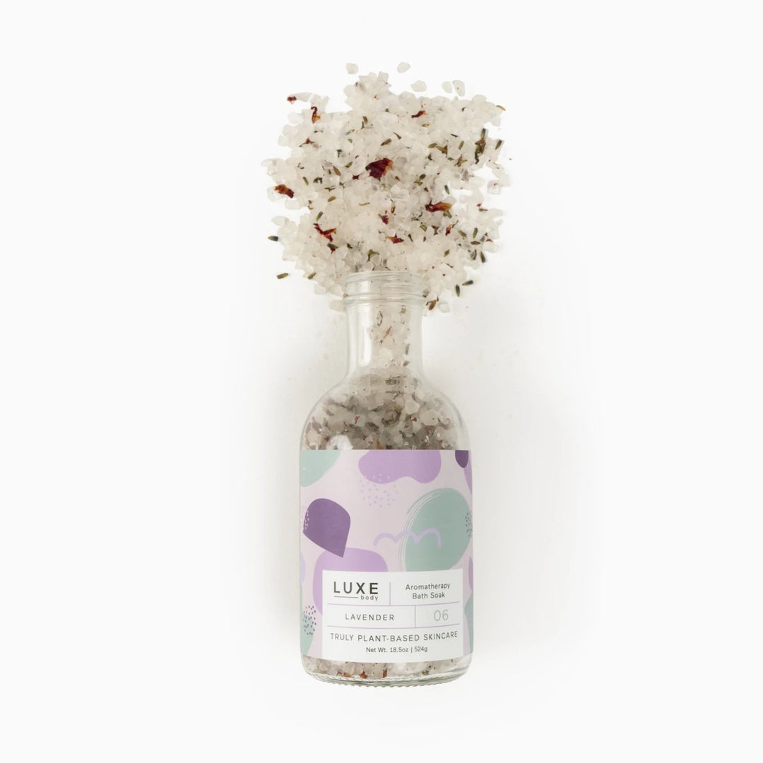 Luxe Vanilla + Lavender Aromatherapy Bath Salt Soak