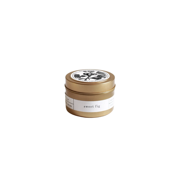 Sweet Fig Gold Travel Candle