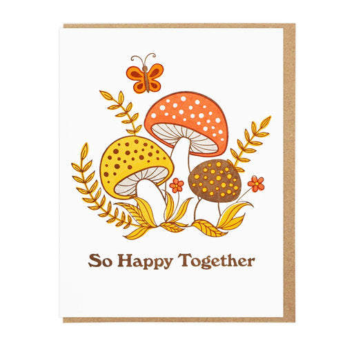 So Happy Together Letterpress Card