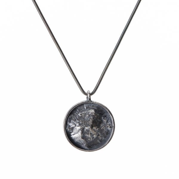 Camel's Hump Topography Necklace - Silver - Small
