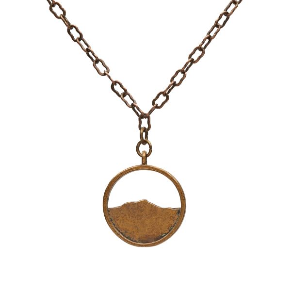 Camel's Hump Silhouette Necklace - Brass - Small