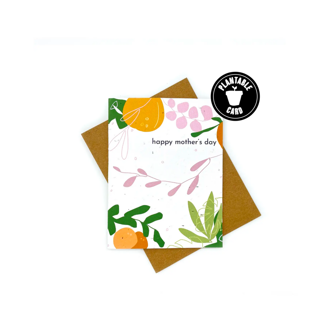 Floral Mother's Day Plantable Card