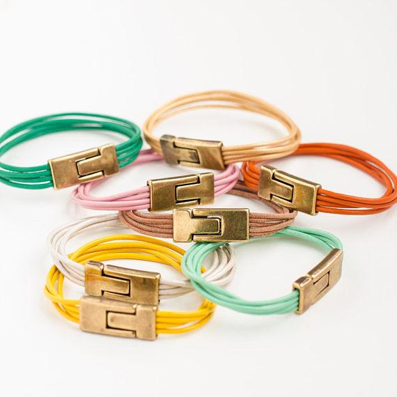 Colorful Leather Bracelet