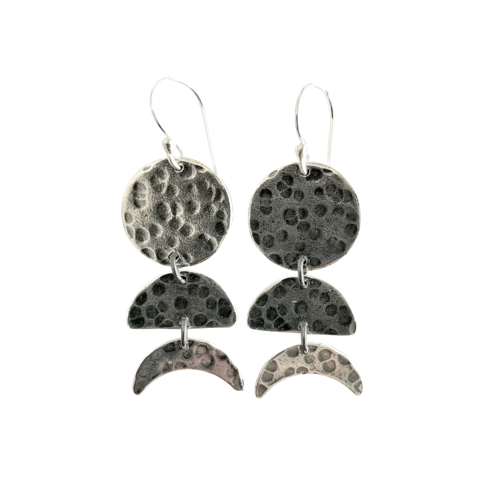 Moon Phase Earrings Small