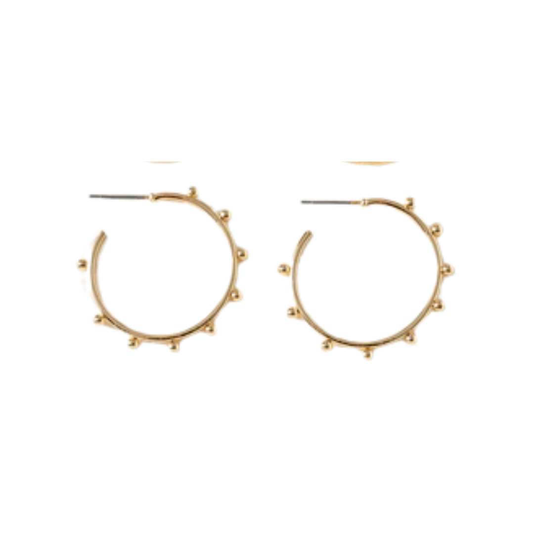 Flat Bar Hoop Earrings
