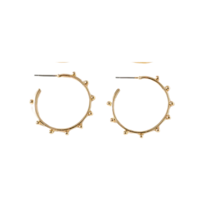Flat Bar Hoop Earrings