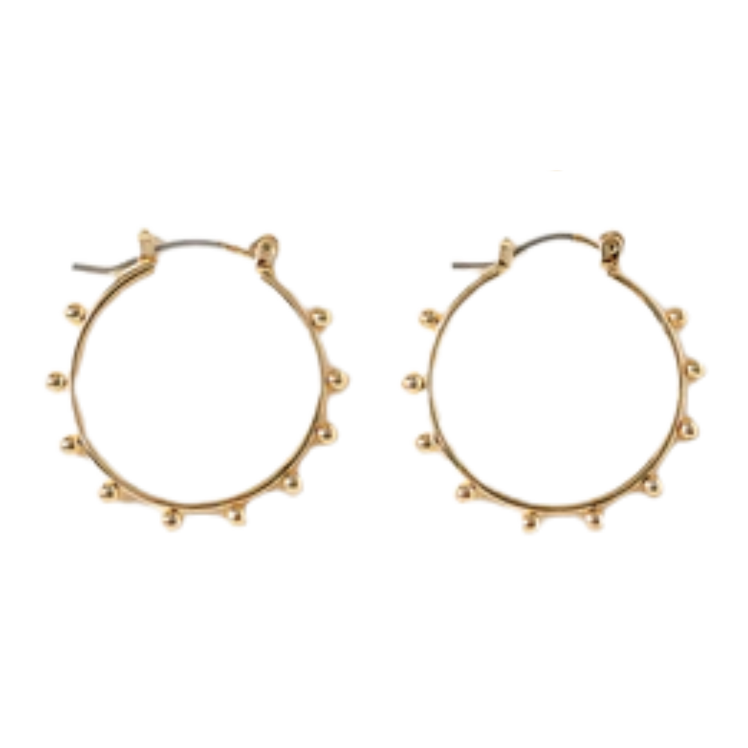 Flat Bar Hoop Earrings