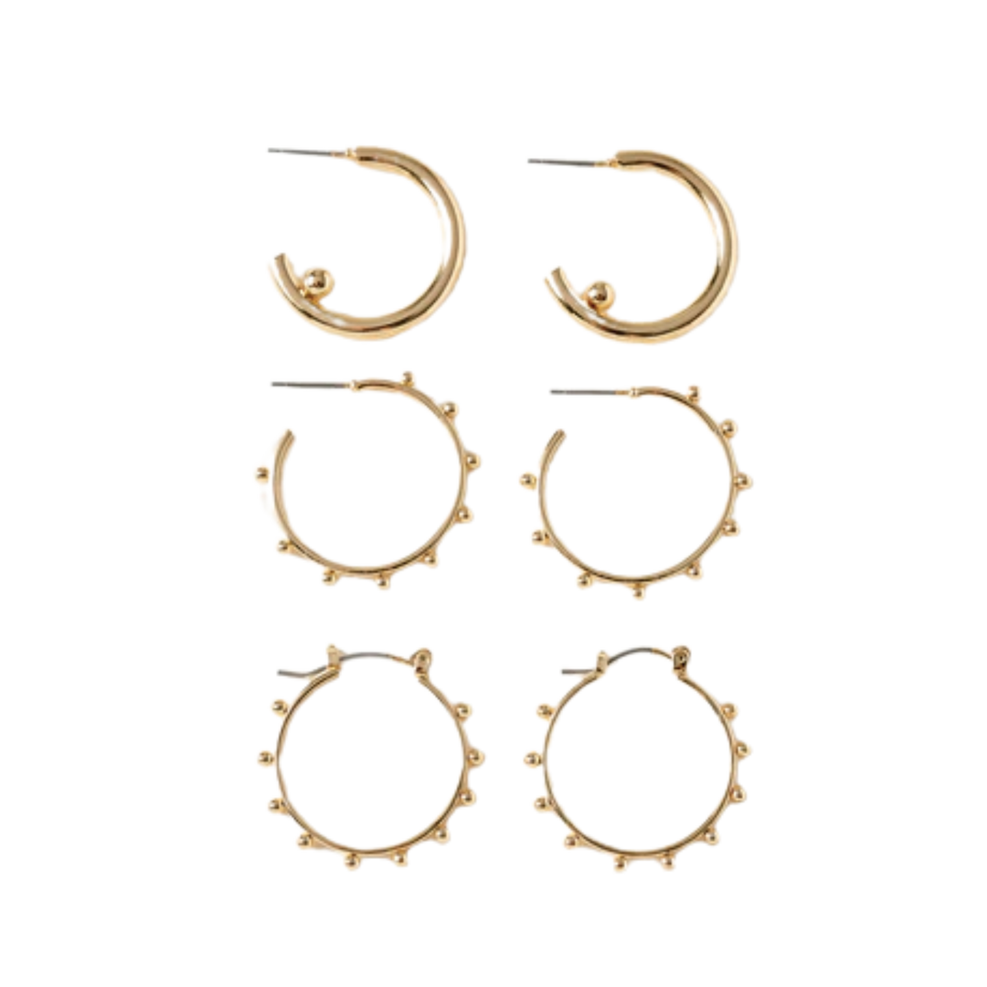 Flat Bar Hoop Earrings
