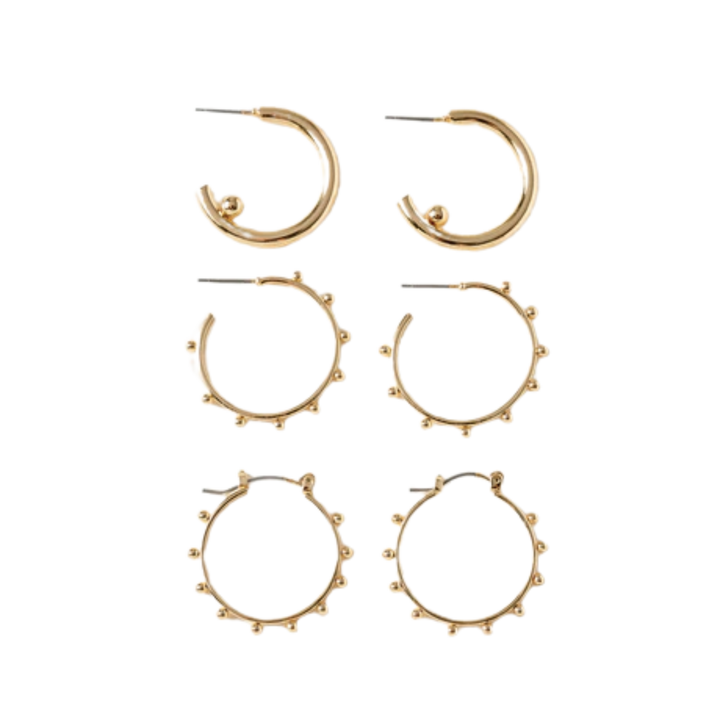 Flat Bar Hoop Earrings