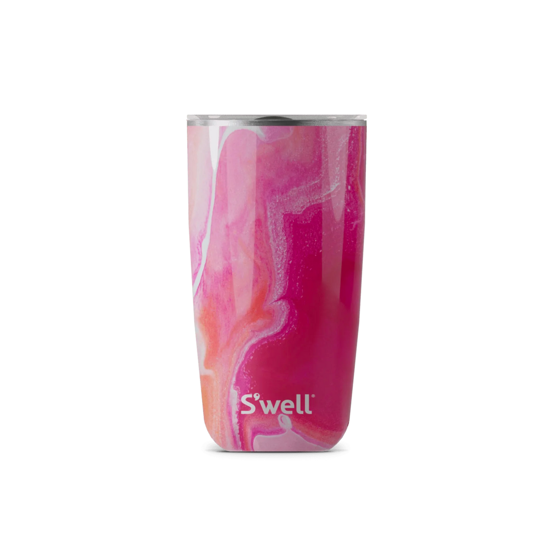 Stainless Steel Tumbler with Lid - Rose Agate