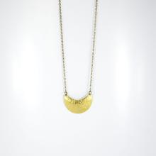 Patterned Moon Necklace
