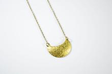 Patterned Moon Necklace