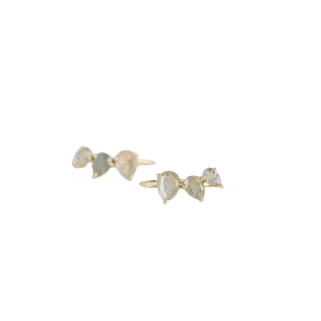 Crawler Earrings Labradorite