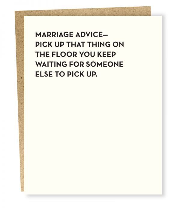 Fast Walker Marriage Card