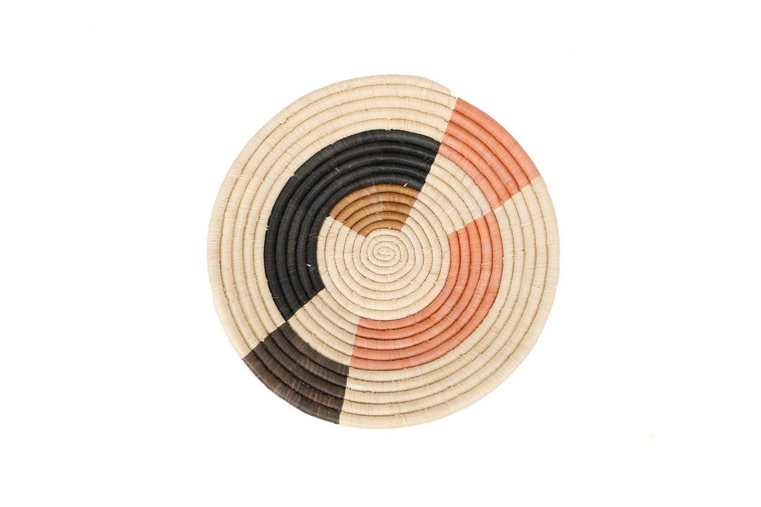 Extra Large Peach Msanii Round Basket