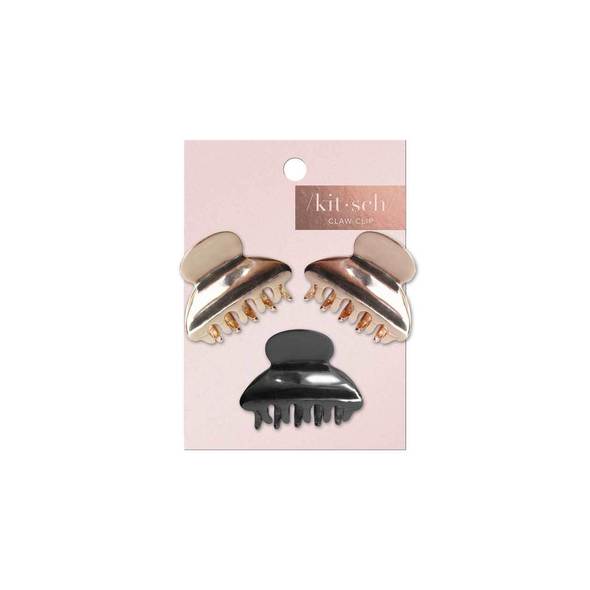 Round mini claw clips - Set of 3