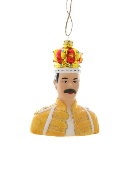 Freddie Mercury Glass Ornament