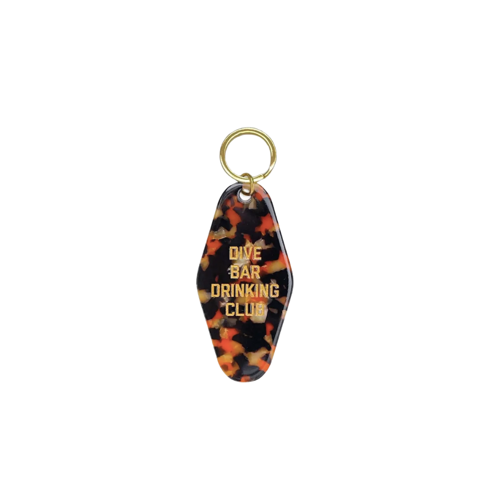 Dive Bar Drinking Club Keytag