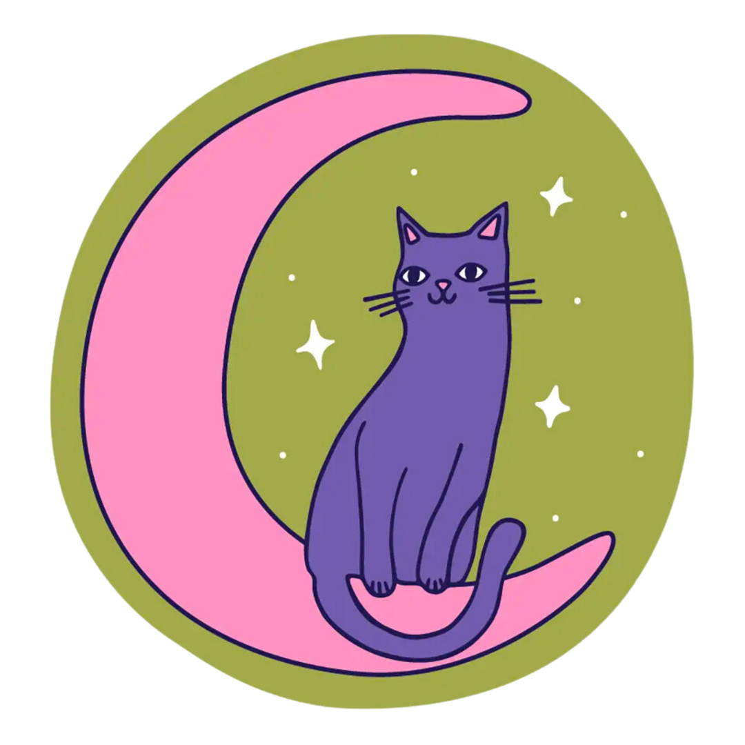 Moon Kitty Sticker