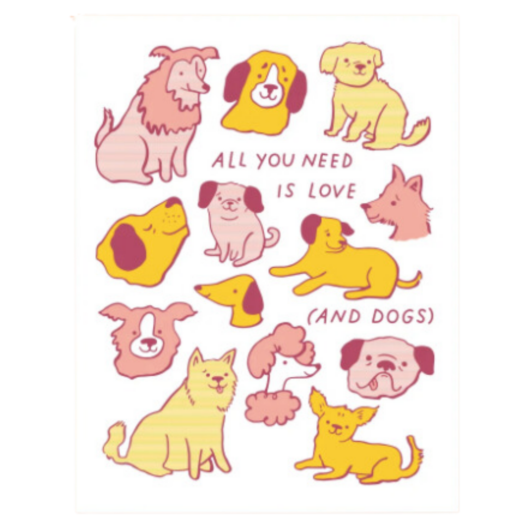 Love and Dogs Greeting Card