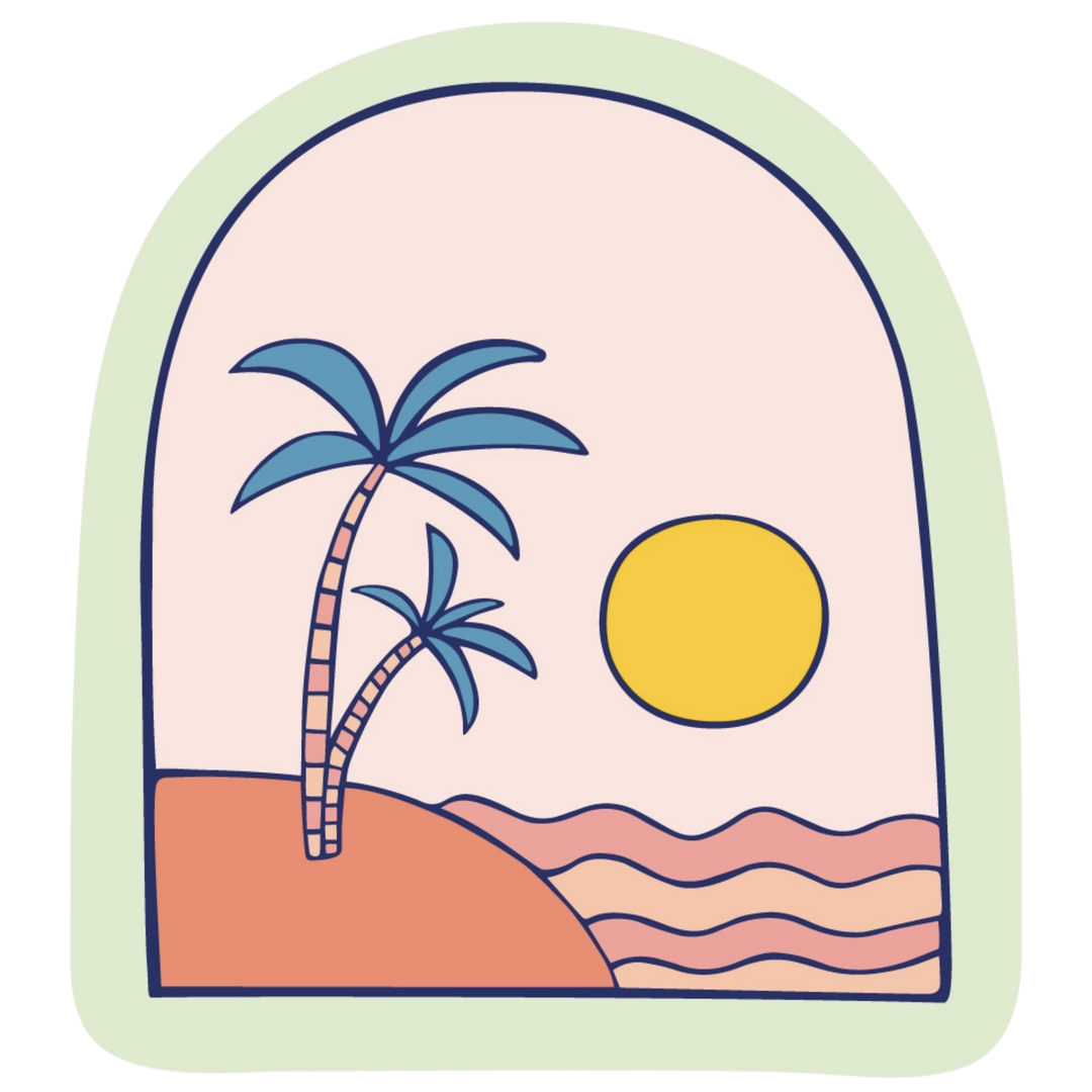 Desert Island Sticker