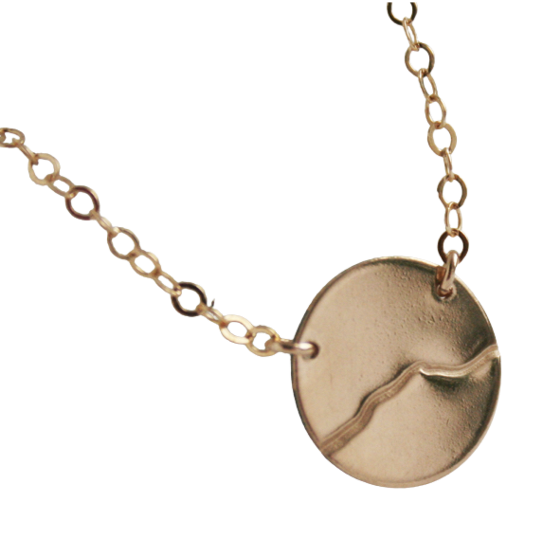 Camel's Hump Large Disc Necklace