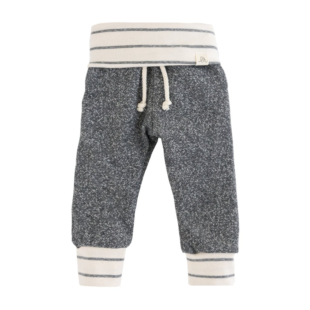 Stripe Sweat Pants - Gray and Woven