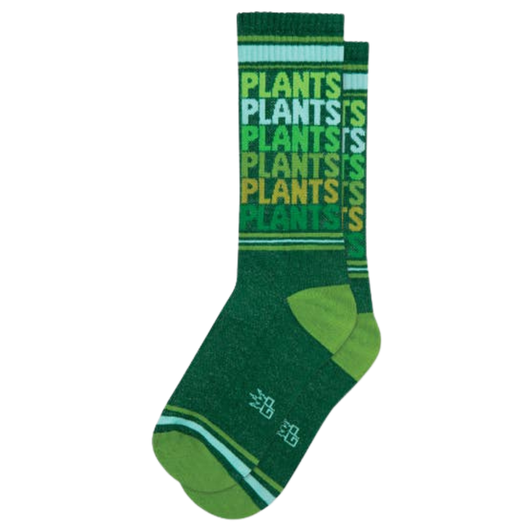 Plants Plants Plants Ribbed Gym Socks
