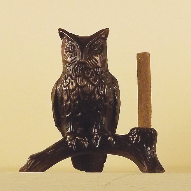 Brass Owl Incense Burner