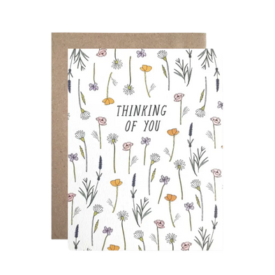 Thinking of You Wildflowers Card