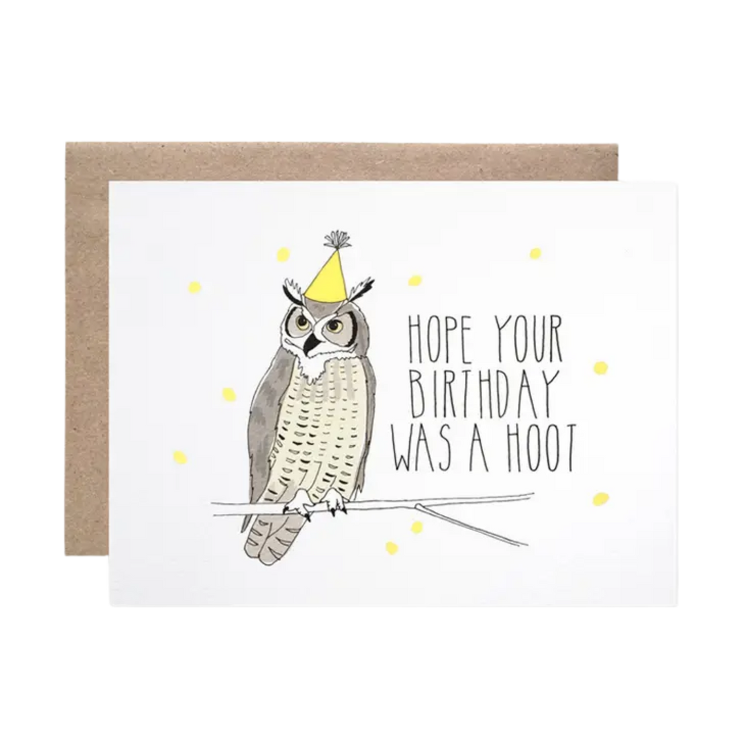 Belated Birthday Owl Card