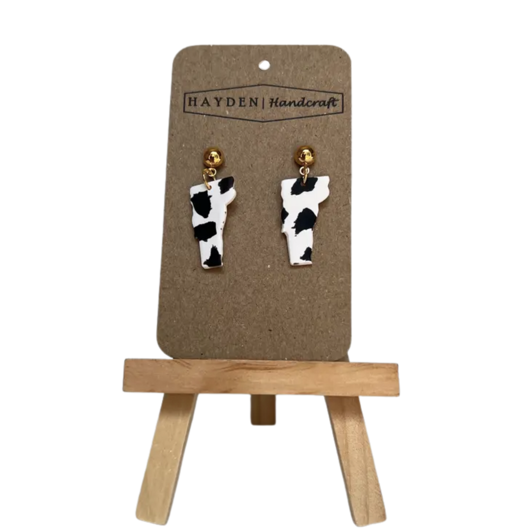 Cow Print Vermont Earrings