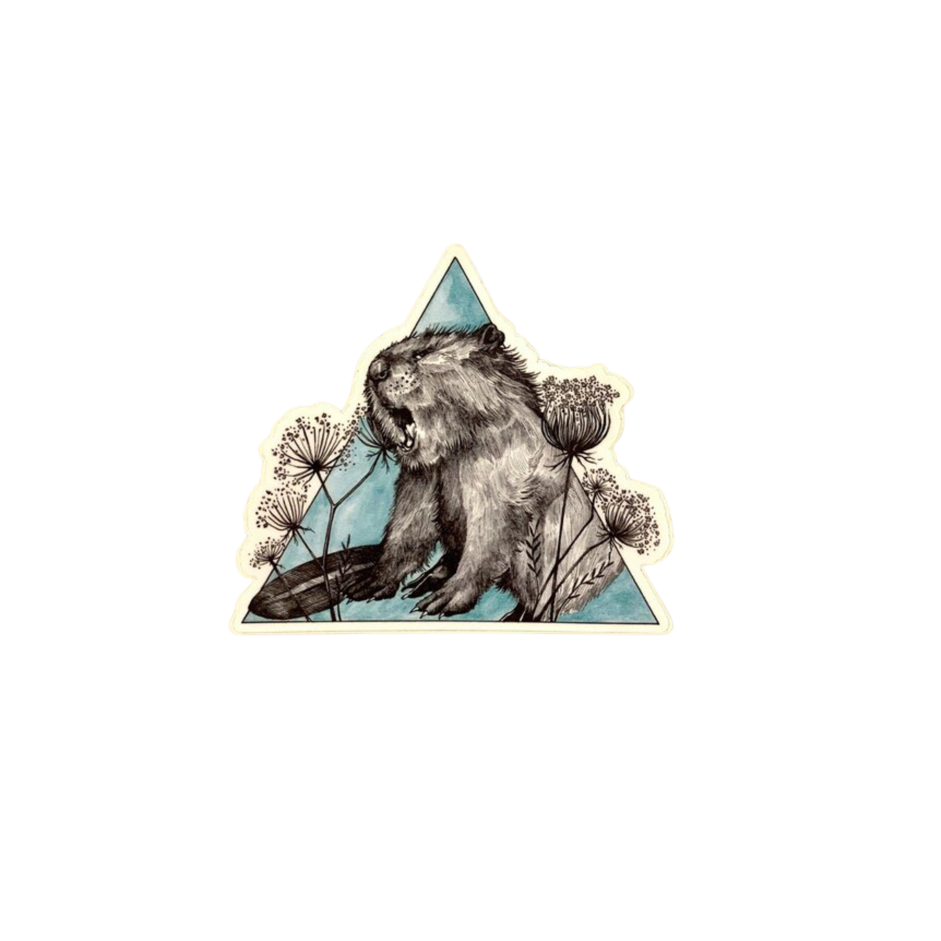 Beaver Sticker – Golden Hour Gift Co