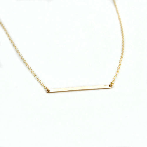 Gold-fill Bar Necklace