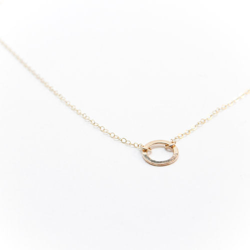 Gold-Fill Circle Necklace