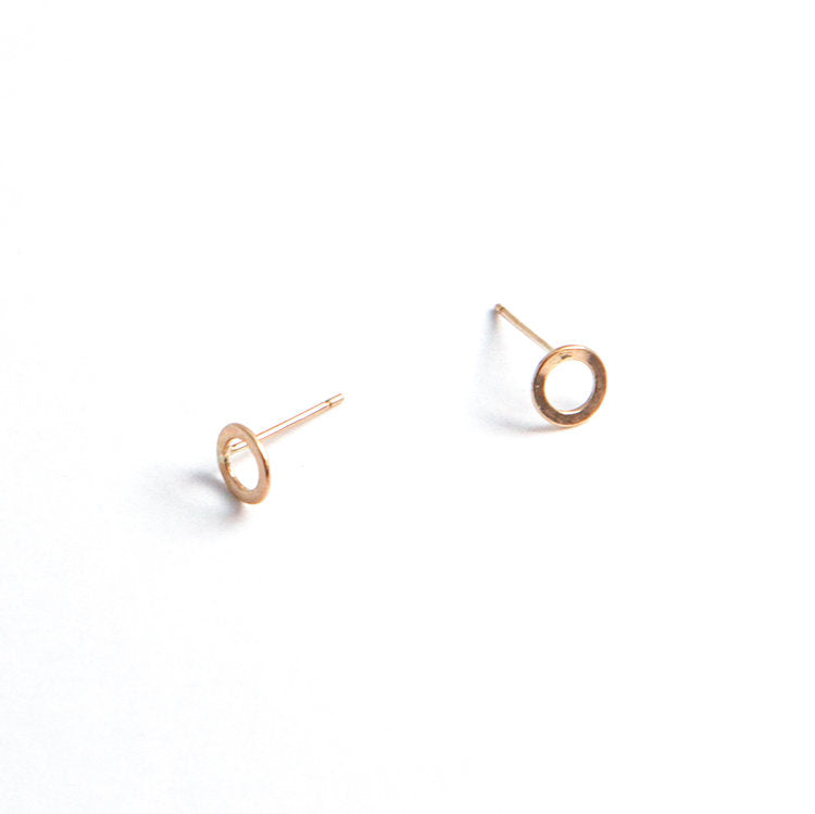 Tiny Circle Post Earrings