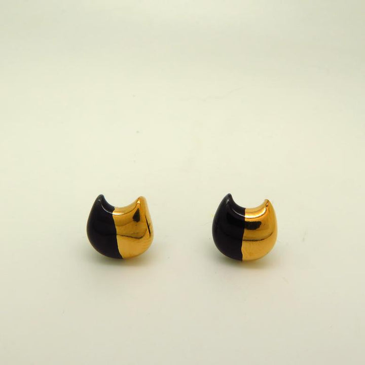 Gold Dipped Cat Earrings