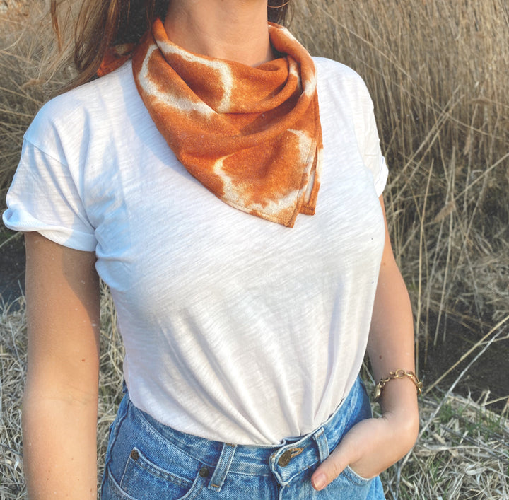 Sedona Circle Raw Silk Bandana