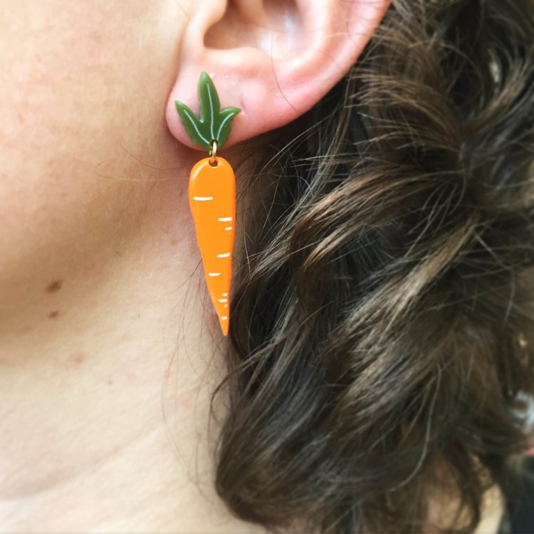 Carrot Earrings Small