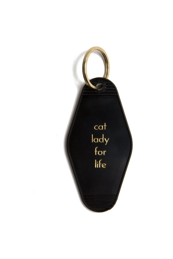Cat Lady For Life Keytag