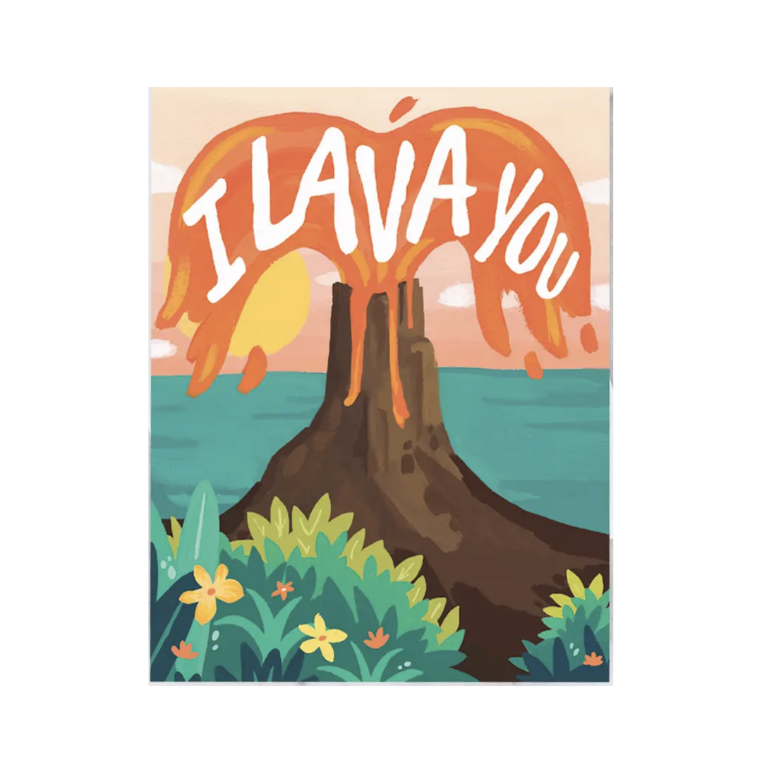 I Lava You Greeting Card