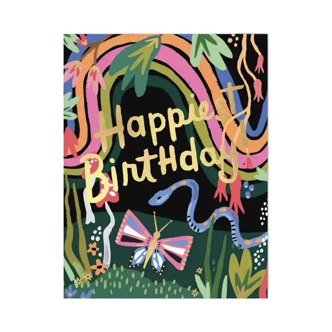 Rainbow Garden Birthday Card
