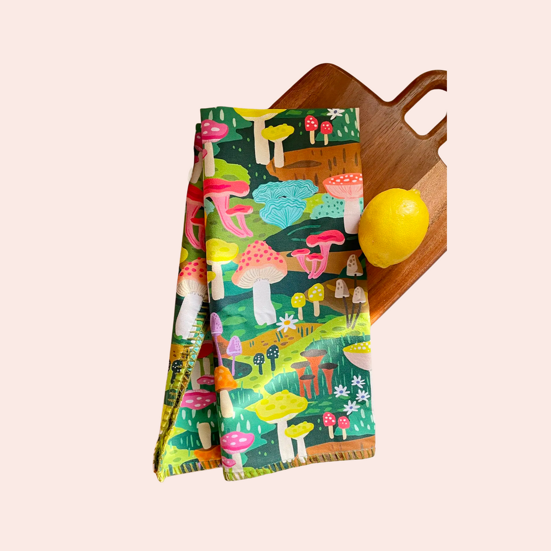 Mushroom Heaven Tea Towel