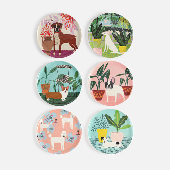 Dog Melamine Plate