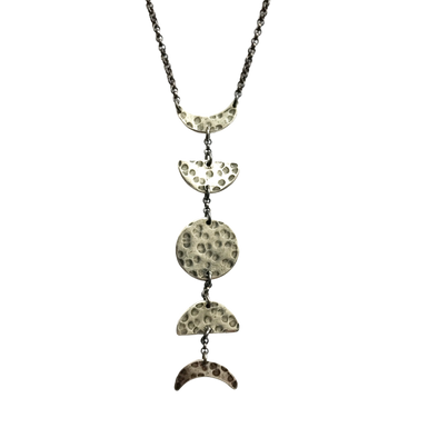 Vertical Moon Necklace - Small