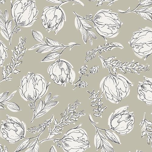 Organic Cotton Headband - Botanical Illustration