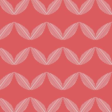 Organic Cotton Infinity Scarf - Coral Petals