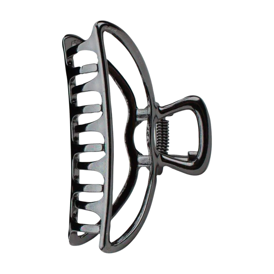 Hematite Open Shape Claw Clip