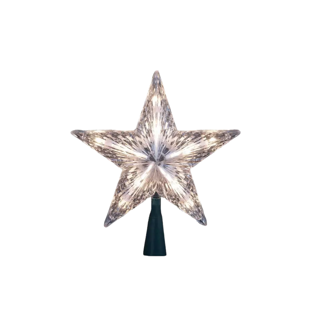 Clear Star Tree Topper